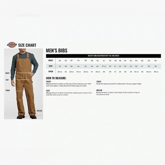 🆕Men’s White Dickies Overalls - Picture 9 of 16